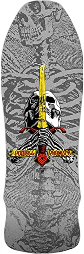 Powell Peralta DCPMRRSSGGS Skateboard-Deck Geegah Skull Sword Silver Re-Issue, Grau