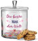 GRAVURZEILE Leonardo Keksglas - Beste Mama der Welt - Keksdose Bonbonglas mit Deckel & Namen - Geschenk für Mama zu Muttertag Valentinstag Geburtstag Weihnachten - Geschenk für Frauen Sie Mutter