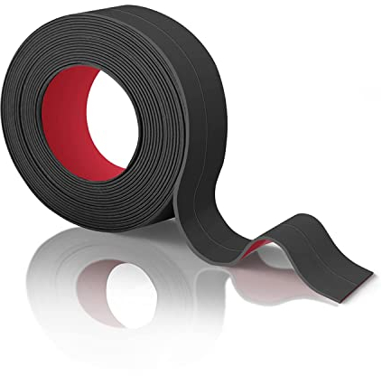 Bath Sealant Strip, Simple Seal Tape, Sealant Tape, Shower Sealant Waterproof Self Adhesive Caulk for Bathroom, Kitchen, Toilet, Wall Corner, Bathtub with Scissor