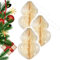 weihnachtliche Schmuck Dekoration (Ornament Kugel 3er Set, Weiß)