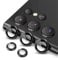 JETech Camera Lens Protector for Samsung Galaxy S22 Ultra 5G 6.8-Inch, 9H Tempered Glass Metal Individual Ring Cover, Easy Installation Tray, HD Clear, 1 Set (Phantom Black)