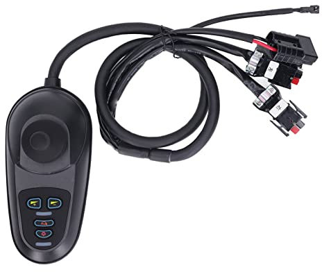 Joystick Eléctrico para Silla de Ruedas, Controlador de Repuesto, Controlador de Joystick Eléctrico 50A con Conector de Freno Electromagnético, para Accesorios para Sillas de Ruedas Eléctricas