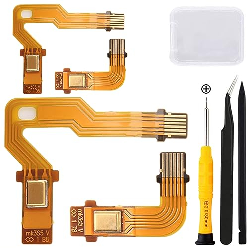 ZHUROUPU für PS5-Mikrofonflexkabel für Playstation 5 für PS5 BDM-020 Ersatzmikrofon Flex-Kabel-Griff Inner Mic Ribbon Kabel Lautsprecher für PS5-Controller (2 Paar)