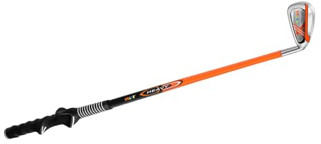 Baoblaze Golf-Eisen für Kinder, Anfänger, Übungsstab, Golfschläger, Jungen und Mädchen, Nr. 7, Stahlschaft, Golf-Zubehör, Orange