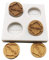 Moldes para fondant, molde de chocolate de silicona para fondant, moldes de silicona Oreo, molde multifuncional para galletas en relieve, herramientas para hornear galletas para decoración de