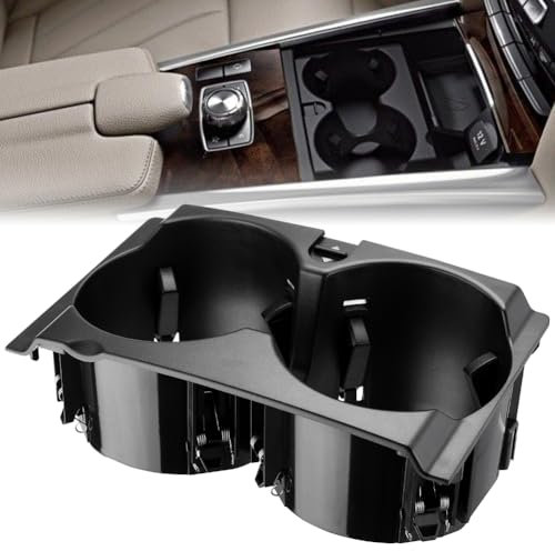 GEARMONSTER Getränkehalter, Mittelkonsole Becherhalter, Flaschenhalter für Mercedes E-Klasse W212 S212 Kaffeehalter Cup Holder A2126800110, Schwarz