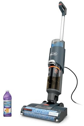 Shark Corded 3-in-1 Vacuum HydroVac MessMaster-Sistema de aspiración, fregona y autolimpieza con Cable 3 en 1, para Suelos Duros y alfombras de área, WD161, Plástico, Navy