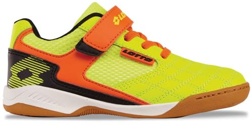 LOTTO Flitter K, Scarpe da Ginnastica, Fr Yellow Fr Orange, 33 EU