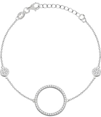CHRIST Damen-Armband 925er Silber, recycelt Zirkonia One Size, Silber 32027294