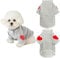 Winmany Pullover für kleine und mittelgroße Hunde, Herzaufnäher, Rollkragen-Sweatshirt, Katze, Welpen, Frühling, Herbst, Winter, Pullover, Mantel (Grau, XL)