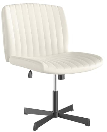 Esszimmerstühle Drehbar, Schreibtischstuhl Ohne Rollen, Schminktisch Stuhl Ohne Armlehne Bürostuhl Ergonomisch, 360° Drehstuhl, Wippfunktion, Höhenverstellbar, Polsterstuhl Samt Lesesessel Hell Beige