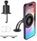 SHALL Support MagSafe pour Voiture, Support Magnétique 360° avec Miroir d'Angle Mort pour iPhone 16 15 14 13 12