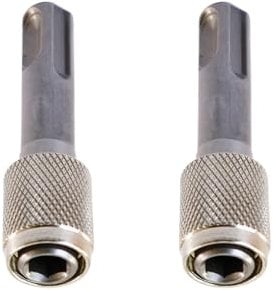 VZU 2 PCS Drill Chuck Adapter for SDS-Plus, Hexagonal Handle Adapter Rod, Electric Hammer Adapter Round Handle, Telescopic Converter, Suitable for All Kinds of 6.35mm Hexagonal Shank Tools