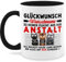 Tasse Tassen 325ml - Glückwunsch zu deiner Flucht aus der Anstalt Abschiedsgeschenk Kollegen | Abschiedsgeschenke für Kollege Geschenk zur Verabschiedung Kollegin - 325 ml - Schwarz