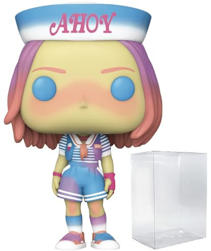 POP TV: Stranger Things - Robin Buckley (Pastel Deco Scoops Ahoy) Funko Vinyl Figure (Bundled with Compatible Box Protector Case), Multicolor, 3.75 inches