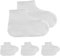 3 Paar Schuhüberzieher Wasserdicht, Wiederverwendbare Latex Überschuhef ür Regen und Schnee, Rutschfeste Regenüberzieher Schuhe,Unisex Schuhüberzieher Mehrweg,für Outdoor, Motorrad, Weiß, M