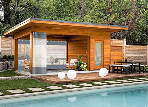 Tende da esterno in PVC impermeabili per patio isolamento termico tende per padiglioni balconi garage personalizzabile grigio 6x6m