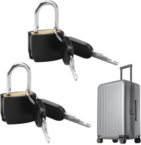 2 Pezzi Lucchetti per Valigie con Chiavi, Lucchetto con Chiave, Piccolo Lucchetto, Lucchetti per Bagagli, Lucchetto Valigia, Lucchetto per Bagagli, per Armadietti, Cassetti, Bagagli, Borse da Viaggio