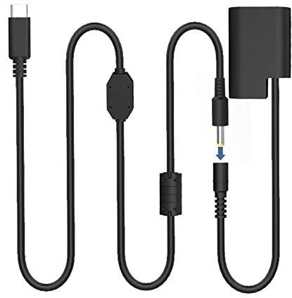 F1TP DMW-DCC12 DC Coupler DMW-BLF19 Dummy Battery with USB-C Cable for Panasonic Lumix DMC-GH3 GH4 GH3K GH4K GH3A GH3H GH4H DC-GH5 GH5S GH5M G9 G9L Cameras (DCC12)