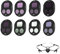 Pidynx Filter-Set für DJI Mavic 4 Pro – UV/CPL/ND/NDPL/Star/Night Objektivschutz-Set – Optisches Glas, mehrfach beschichtet, Schnellentriegelung, HD-Bild, leichtes Zubehör (8 Stück)