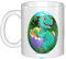 WHJDPP Dinosaur hugging easter eggs Picture mug ceramic Mugs for cappuccino, latte, cereal, yogurt, milk, hot or cold drinks Micro-wave oven