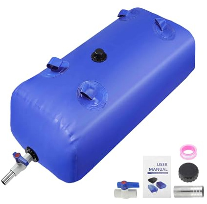 A ABSOPRO 110 L/29 gal Water Bladder Storage Large Capacity Foldable | Portable Water Tank, Urgency Water Bladder, Soft Water Bag, RV Camping, Garden Watering Field Irrigation 1000D
