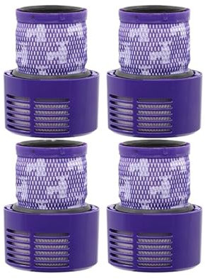 Accessori V10, Compatibili Con Dyson, Filtri For Aspirapolvere Senza Fili SV12 Cyclone, Post-filtro Di Ricambio Lavabile(4pcs)