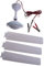 GAOFESA Ventilateur Plafond, Ventilateur de plafond portable 12 V, 50/60 cm, 3 pales, pour tente de camping, pour l'extérieur