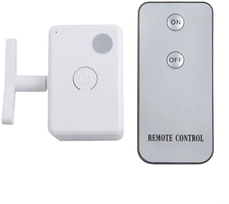 Jotekonoby Kabellose Fernbedienung, Lichtschalter, Roboter, Infrarot-Taste, Drücker, Controller, keine Verkabelung, Wandmontage, Heimautomatisierungsgerät, ABS, Weiß (Host + 1 Fernbedienung)