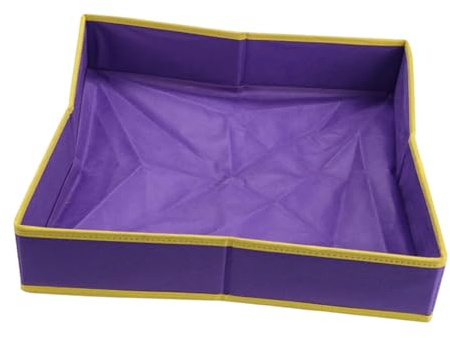 KiBcsLic Bandeja de Arena para Niños, Arena para Jugar, Fácil de Transportar, Suave, Reutilizable, Gruesa, Fácil de Limpiar, Bandeja de Juego Sensorial Portáti, Púrpura 60cmx60cm