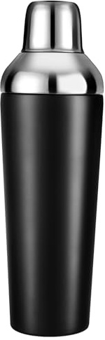 Etens Cocktail Shaker [Doppelwandig aus Edelstahl 304] - Cocktail Shaker 650 ml mit integriertem Messdeckel & Sieb - Shaker Edelstahl für Zuhause & Barkeeper