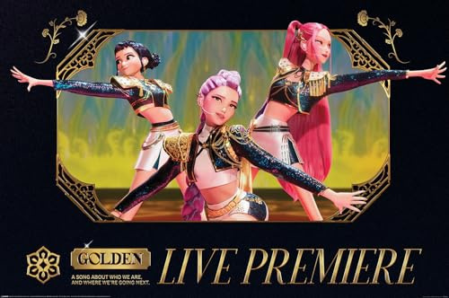 empireposter K-Pop Demon Hunters - Golden Live - Poster 61x91,5 cm