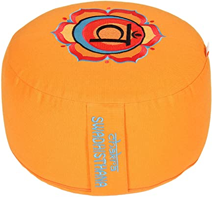 Yogabox Meditationskissen Glückssitz Chakra, 2.Chakra Sakral-Chakra (Swadhisthana) / orange