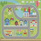 ABAKUHAUS Autorennbahn Gewebe als Meterware, Bauernhof Fabrik, Schön Gewebten Stoff für Polster und Wohnaccessoires, 1M (148x100cm), Grau Grün