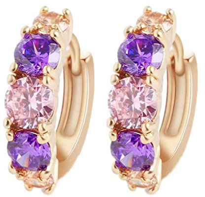 Carry stone Frauen hypoallergene Kristall Ohrstecker Strass Hoop Buckle Ohrringe nützlich und praktisch