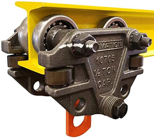 Ultimation Carrello I-Beam con guida laterale, capacità 0,5 kg, ideale per impianti di assemblaggio automobilistici, grado industriale, alto portante, adatto a carrelli alti 7,6 cm, 10,2 cm e 15,2 cm