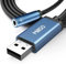 MillSO Adaptador USB a jack de 3,5 mm – TRRS Aux hembra para audio y micrófono – Tarjeta de sonido externa para PS4, ordenador portátil, ordenador, auriculares, 100 cm