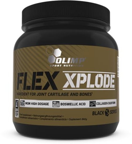 Olimp Sport Nutrition Olimp Flex Xplode Kollagen Pulver - Unterstützt gesunde Knochen & Gelenke, Vitamin C & 5-Mineralien-Komplex, Typ I & II Kollagen, 360g, Grapefruit