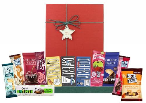 Luxury Vegan Plant-Based Hamper Selection Gift Box for All Special Occasions Birthdays Party Favours Easter Mother's Day Anniversary - Vegan Chocolate