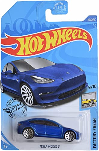 Hot Wheels Tesla Model 3, [Blau] 112/250 Factory Fresh 9/10