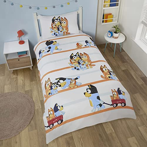 Bluey Family Single Duvet Cover and Pillowcase Set