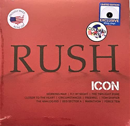Rush  Icon  vinyl LP - ULTRA RARE US Pressing WHITE Colored Vinyl LP Factory Sealed