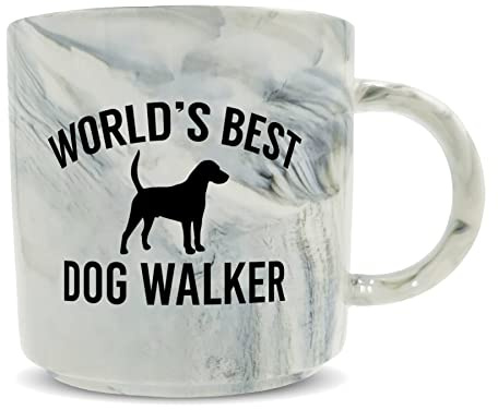 Hippowarehouse World's Best Dog Walker Printed Mug Various Colour Options Ceramic Cup Kitchenware 11oz
