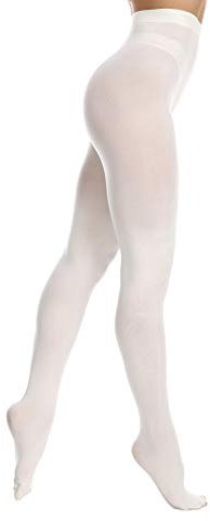 EVERSWE 80D Microfaser Damen Strumpfhose (XXL-3XL, Elfenbein)