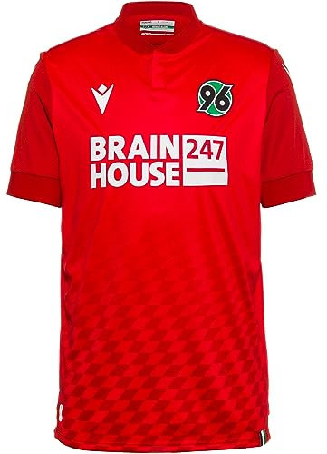 Macron 2022-2023 Hannover 96 Home Football Soccer T-Shirt Red
