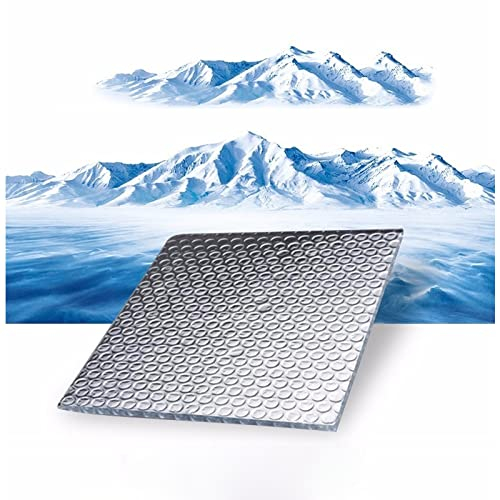 ZAURBA Isolante Termico Termosifoni Tetto, Pannello Termoriflettente Termosifoni Fogli Alluminio Barriera in Alluminio per Vapore, Porta Garage Camper (Size : 1x1m)