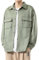 Casual Jacke Herren Einfarbig Frühling Verdicken Übergangsjacke Herren Revers Mehrere Taschen Langarm Jacke Herren Einfachheit Jugend Arbeitsjacke Herren A-Green M