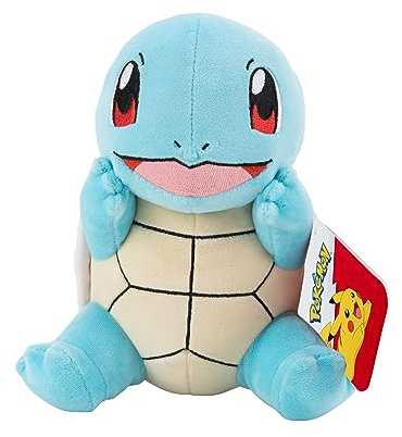 Pokémon Official & Premium Quality 8-inch Squirtle Adorable, Ultra-Soft, Plush Toy, Perfect for Playing & Displaying-Gotta Catch ‘Em All