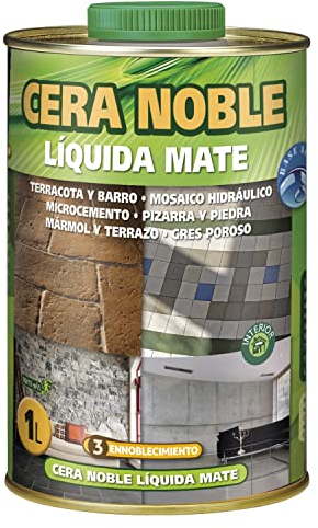 Monestir Cera Noble Líquida Mate para encerado de barro y suelos de Terracota, mármol envejecido y mosaico hidráulico 1L