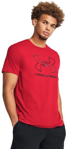 Under Armour Global Foundation Herren-T-Shirt, kurzärmelig, (600) rot/schwarz, 4X-Groß